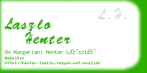 laszlo henter business card